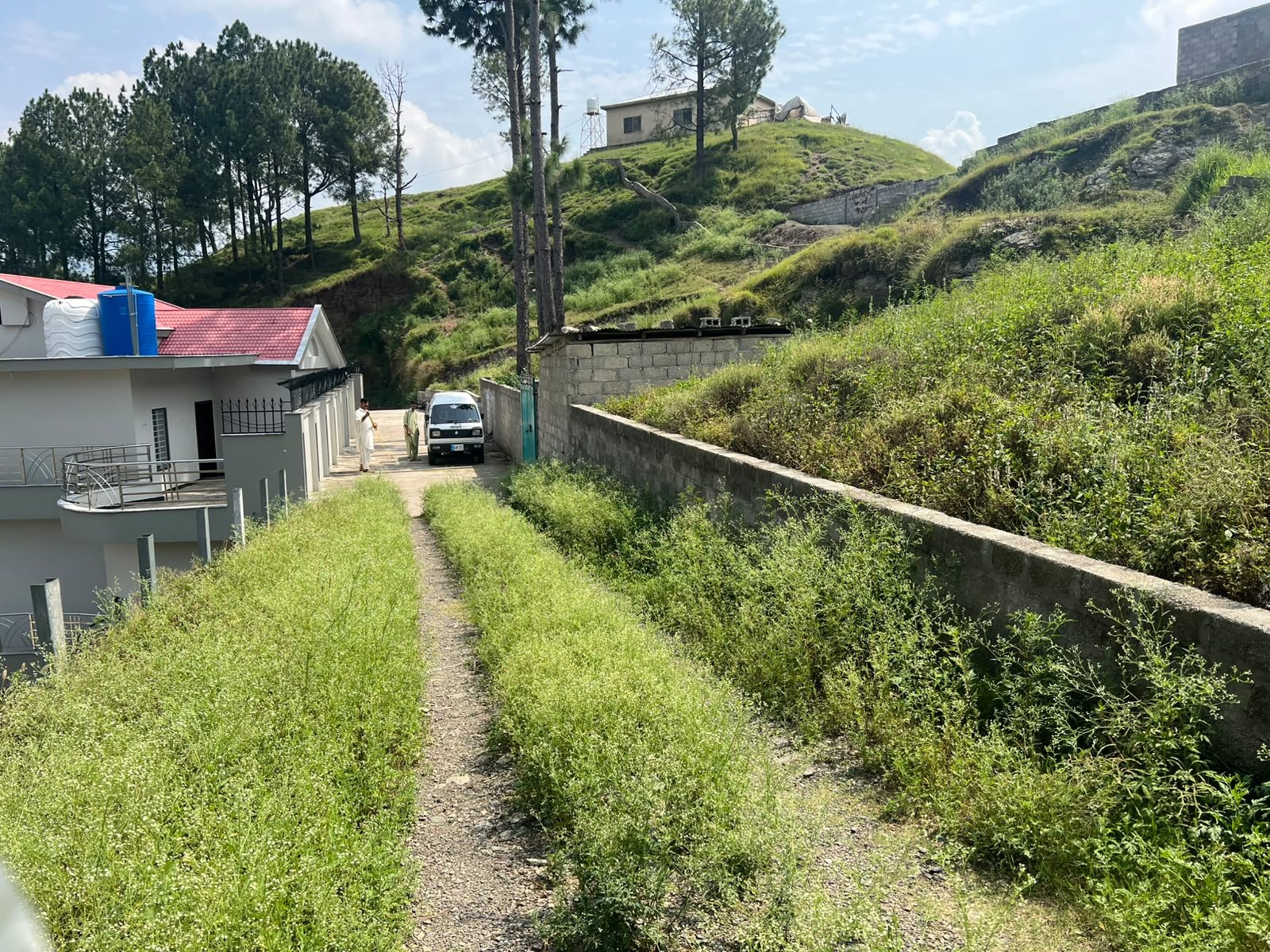 Boundary wall of the 23 Marla plot, Kaghan Colony
